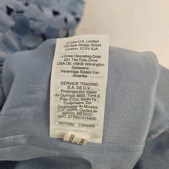 NWT Size 8 J. Crew Elegant Blue Lace Dress - Picture 6 of 9